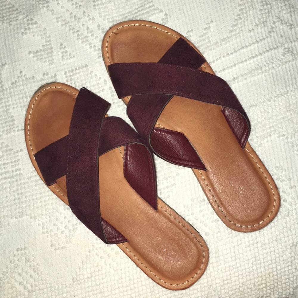 Cato Maroon Sandals